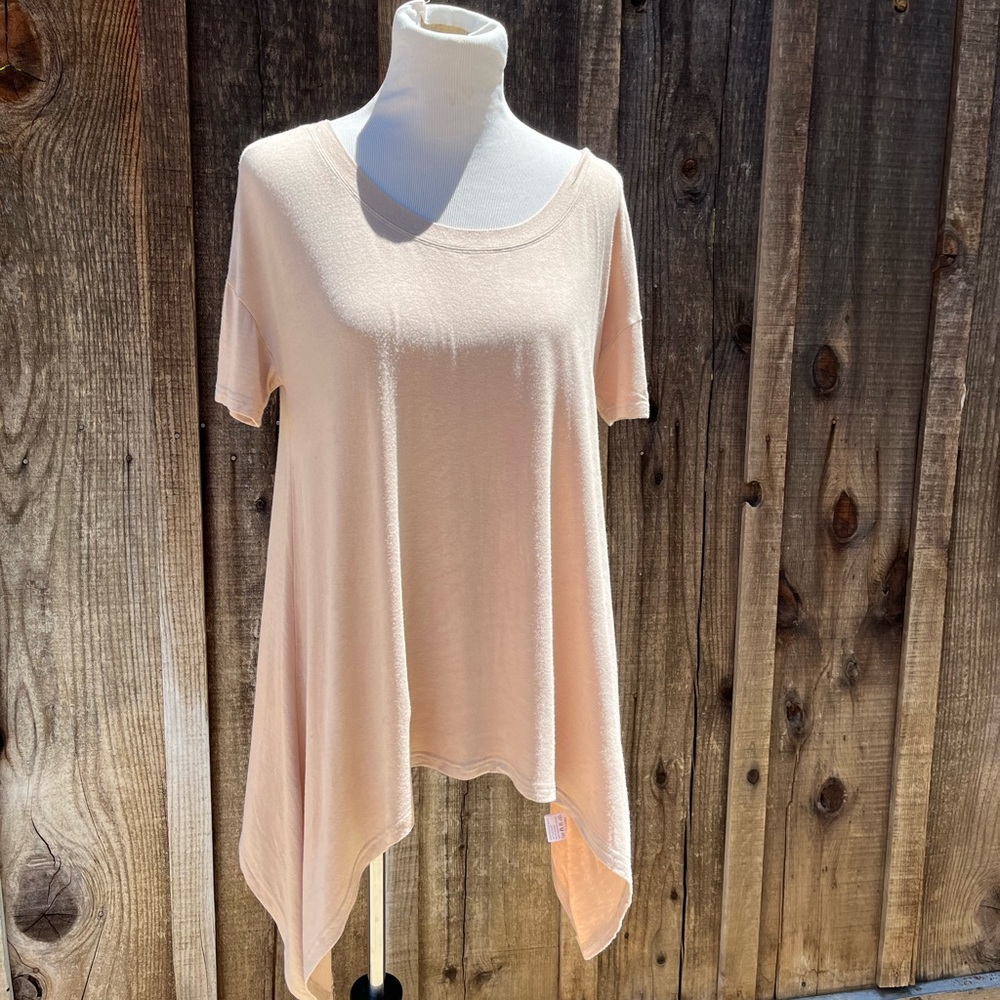 Dablju by jiniy Women Tan Short Sleeve T-Shirt M